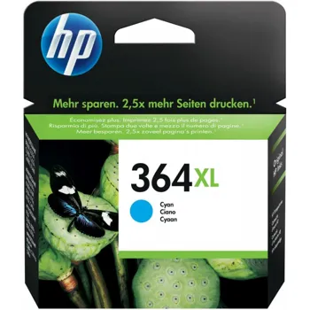 HP 364XL originální inkoustová kazeta azurová CB323EE